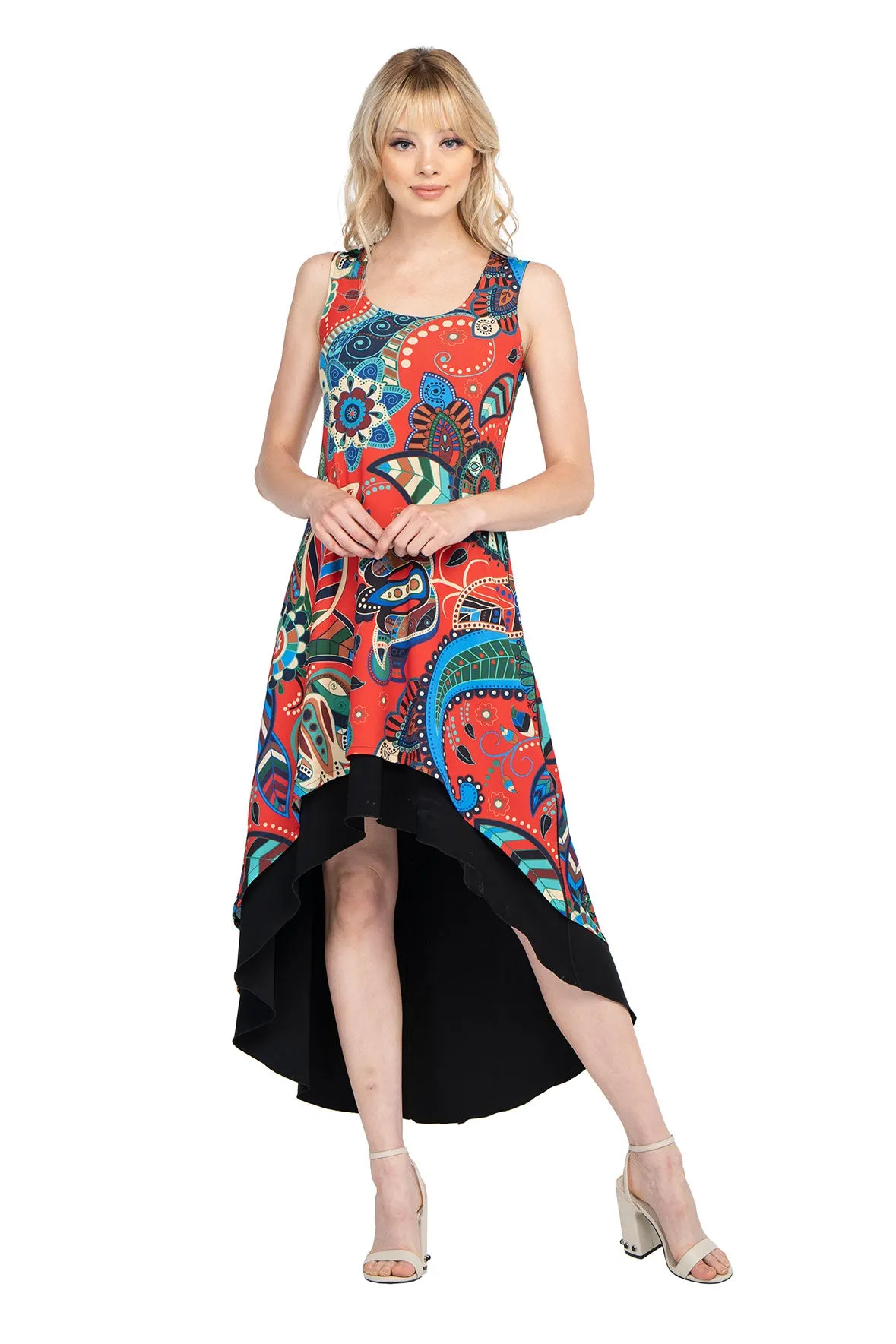 Turnover Hi Low Tank Dress