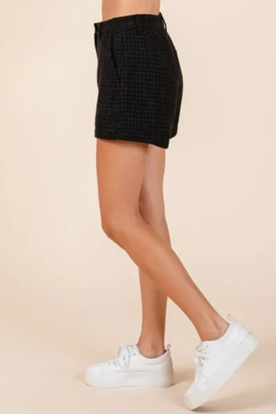 Tweed Classic Shorts with Side Pockets