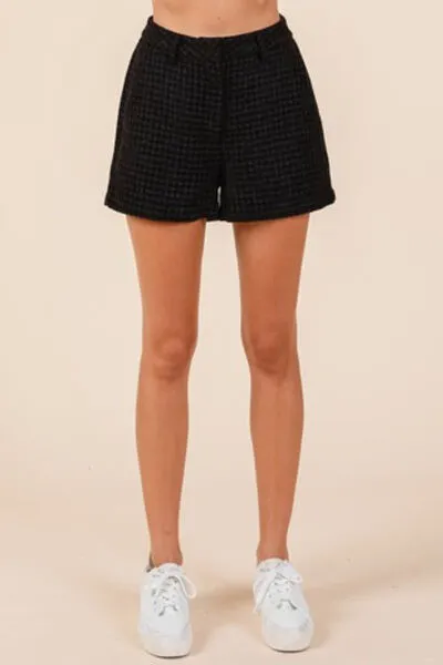 Tweed Classic Shorts with Side Pockets