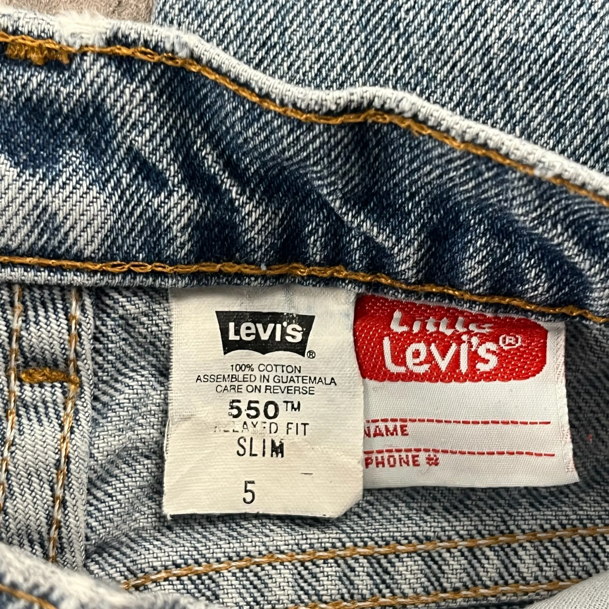 Vintage Little Levis 550 Relaxed Fit 4T