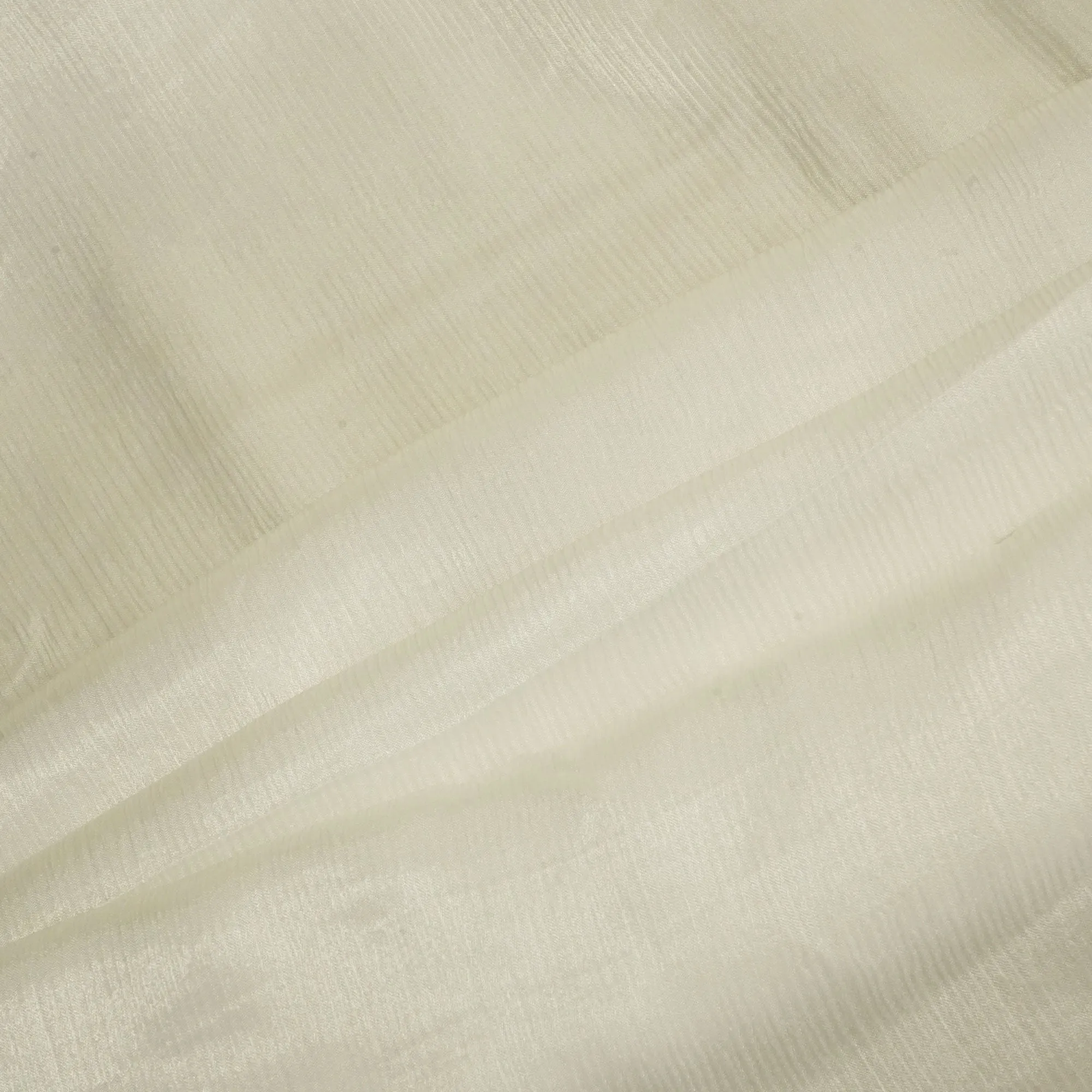 White Solid RFD Chiffon Satin GT-24486