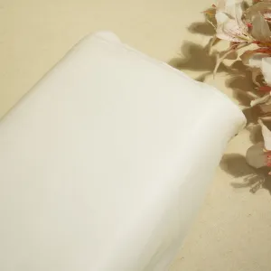White Solid RFD Chiffon Satin GT-24486